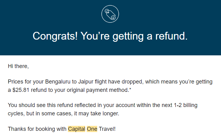 capital one travel app