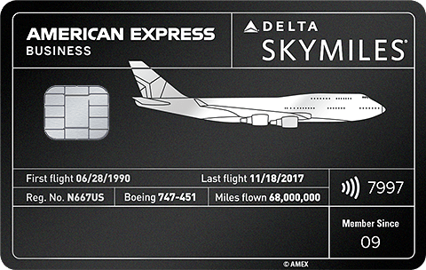 Limited-edition Delta card art made in part from a retired Boeing 747