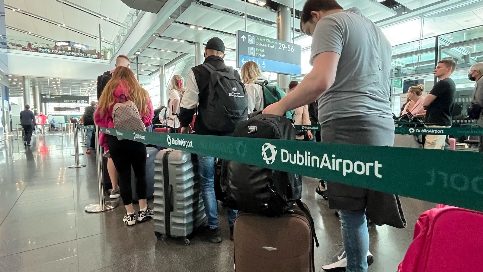Dublin Airport long line May 2022