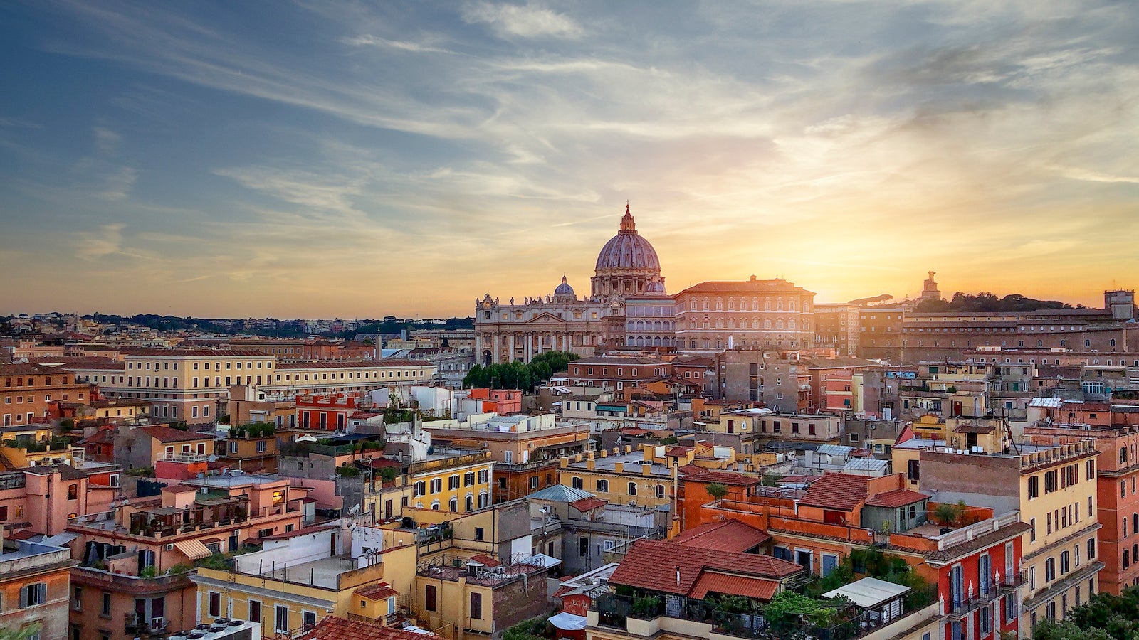 city panorama of Rome