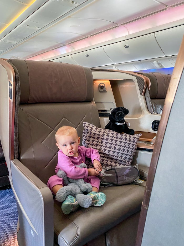 travelling with baby in business class