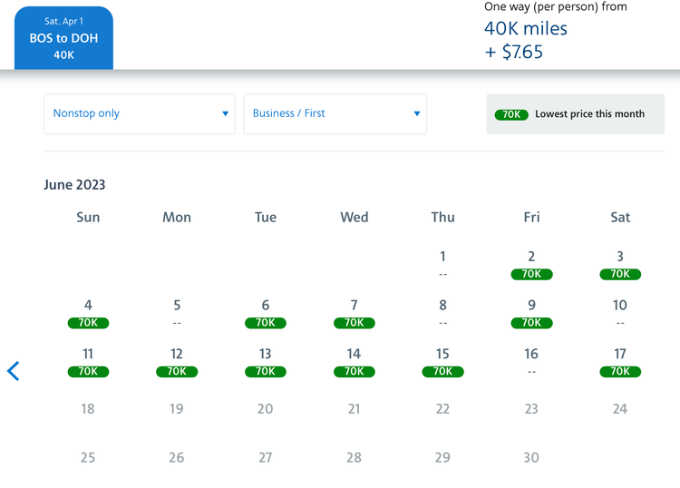 Book Qsuite business class with wide-open award space - The Points Guy