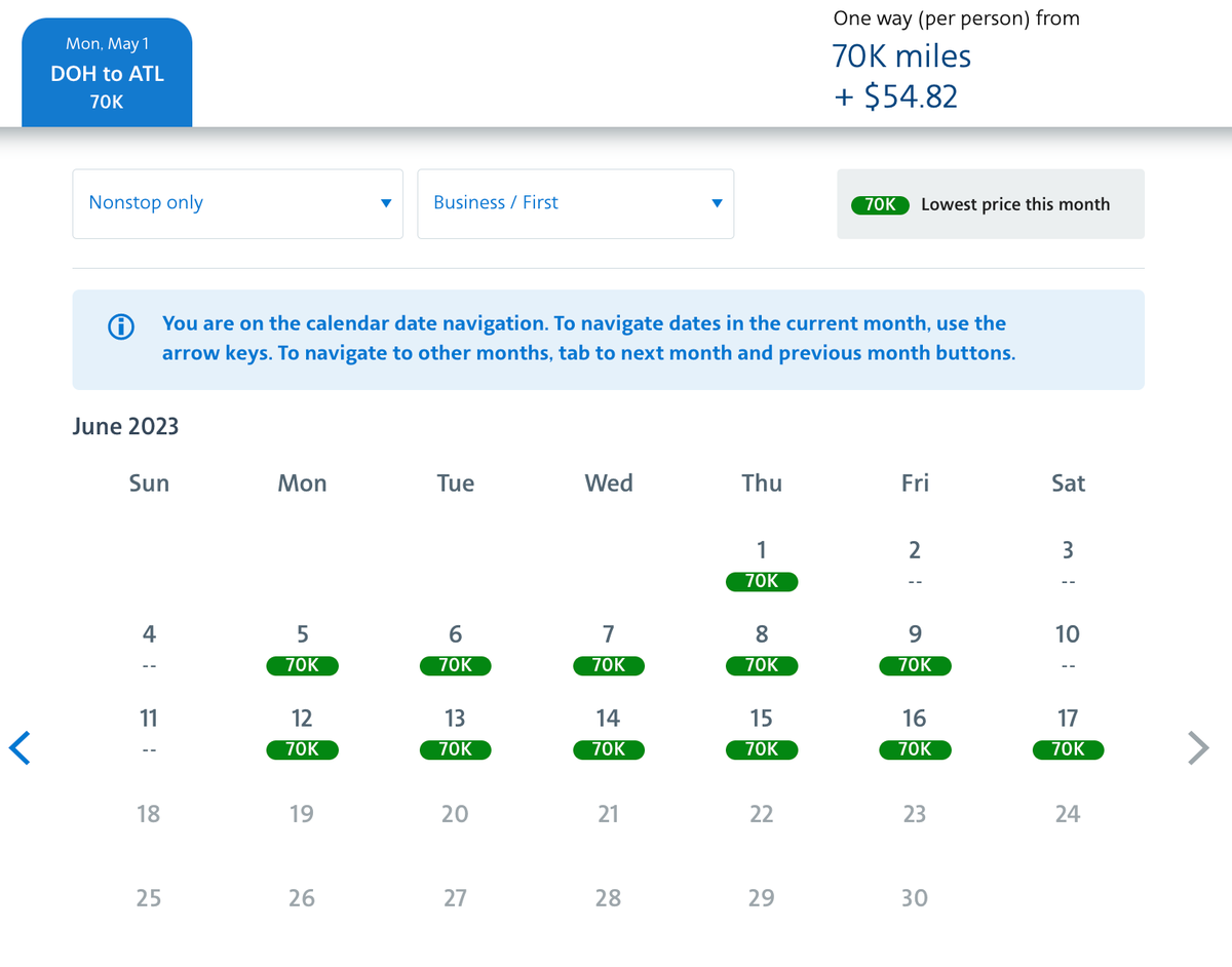 Book Qsuite business class with wide-open award space - The Points Guy