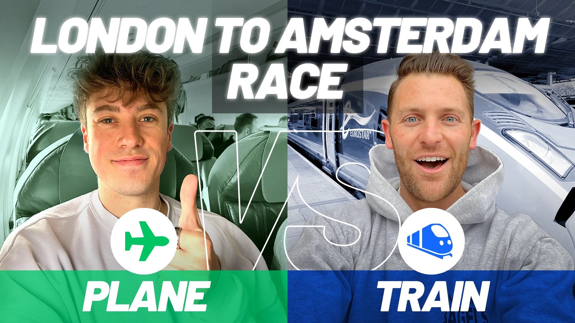 Plane vs. Train Watch the TPG UK Team Race on FlyBe and LNER From