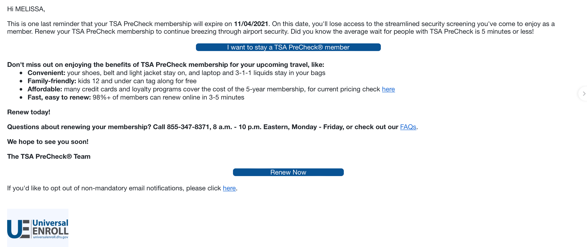 Dealing With TSA PreCheck Renewal Issues The Points Guy   Screen Shot 2022 07 05 At 11.21.02 AM 