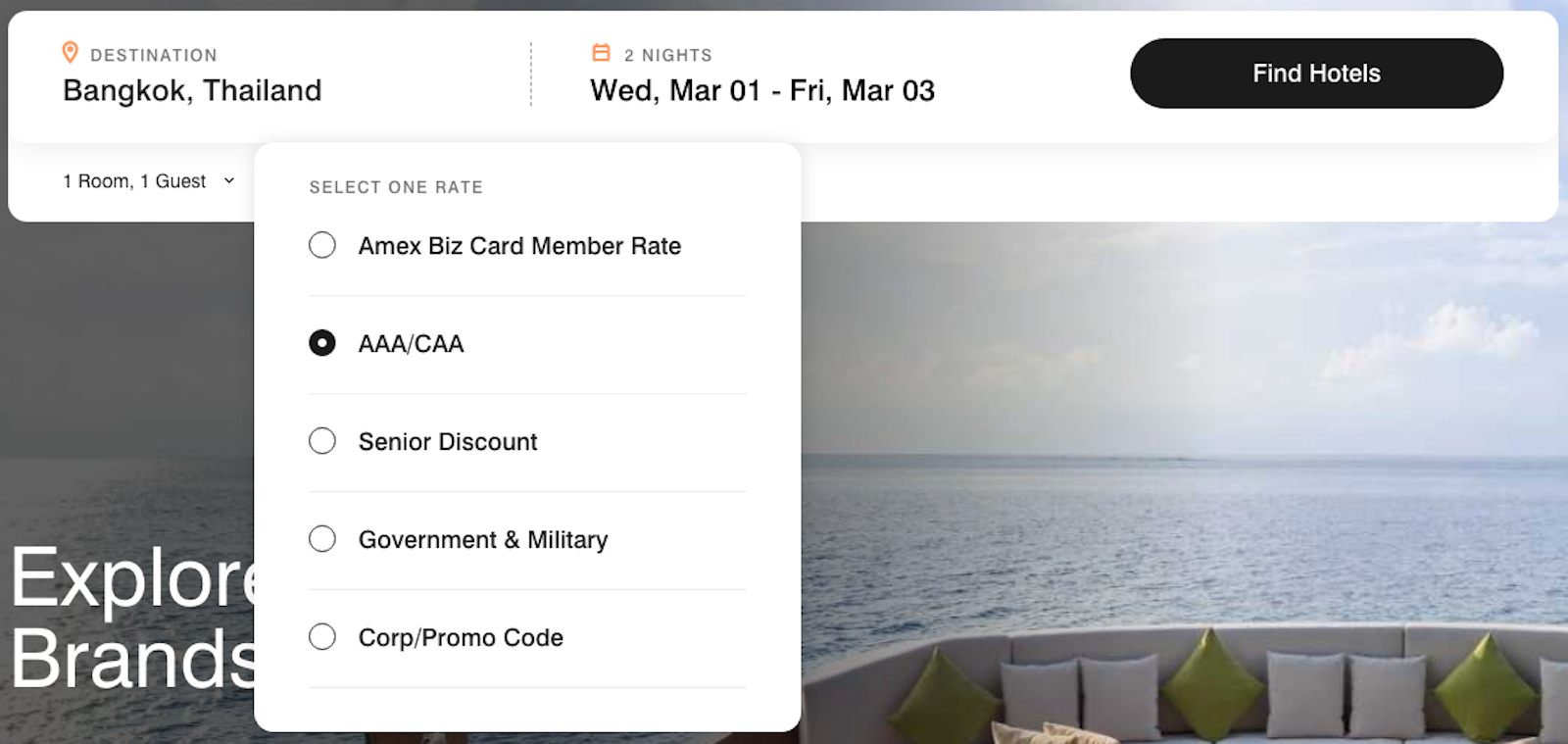 Overview of the new rate discount on the Marriott Bonvoy Business Amex