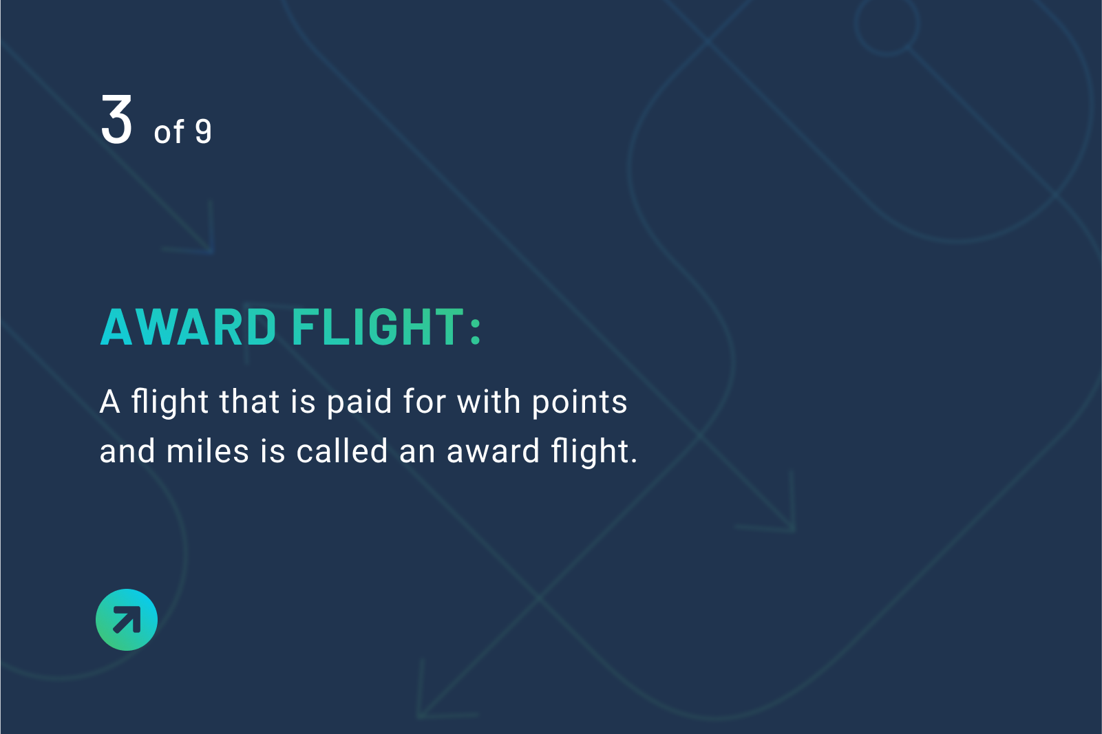 Award flight definition: A flight that is paid for with points and miles is called an award flight.