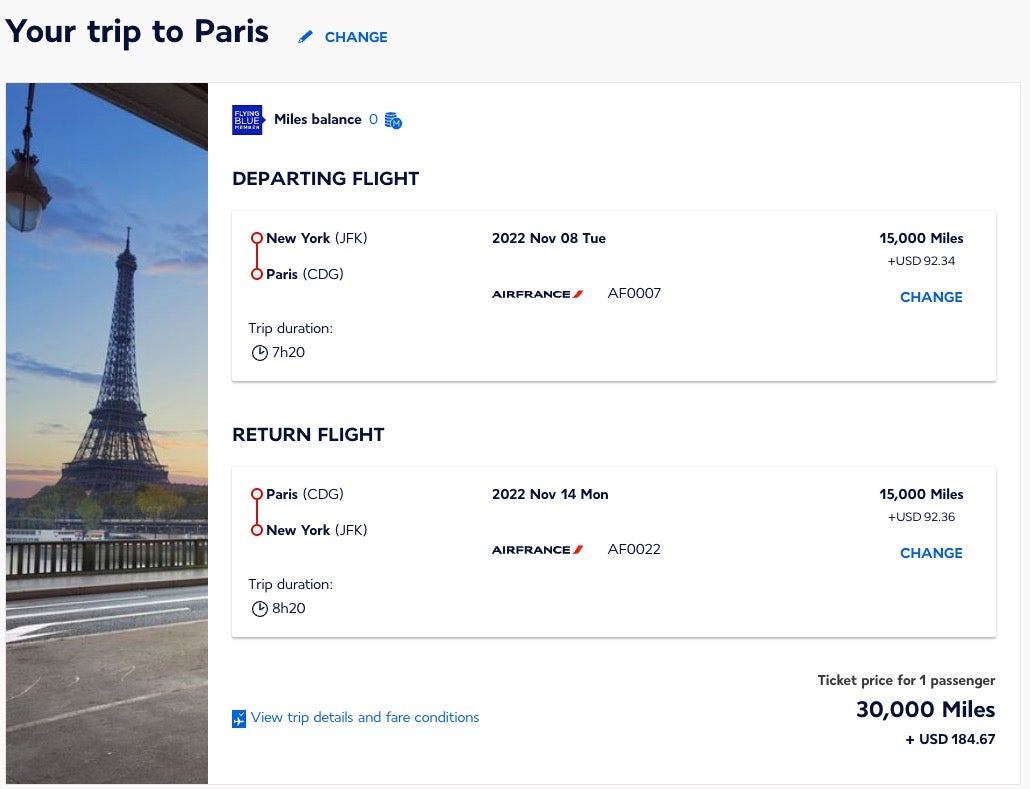 Round-trip award flights to Europe on Air France/KLM for as little as ...