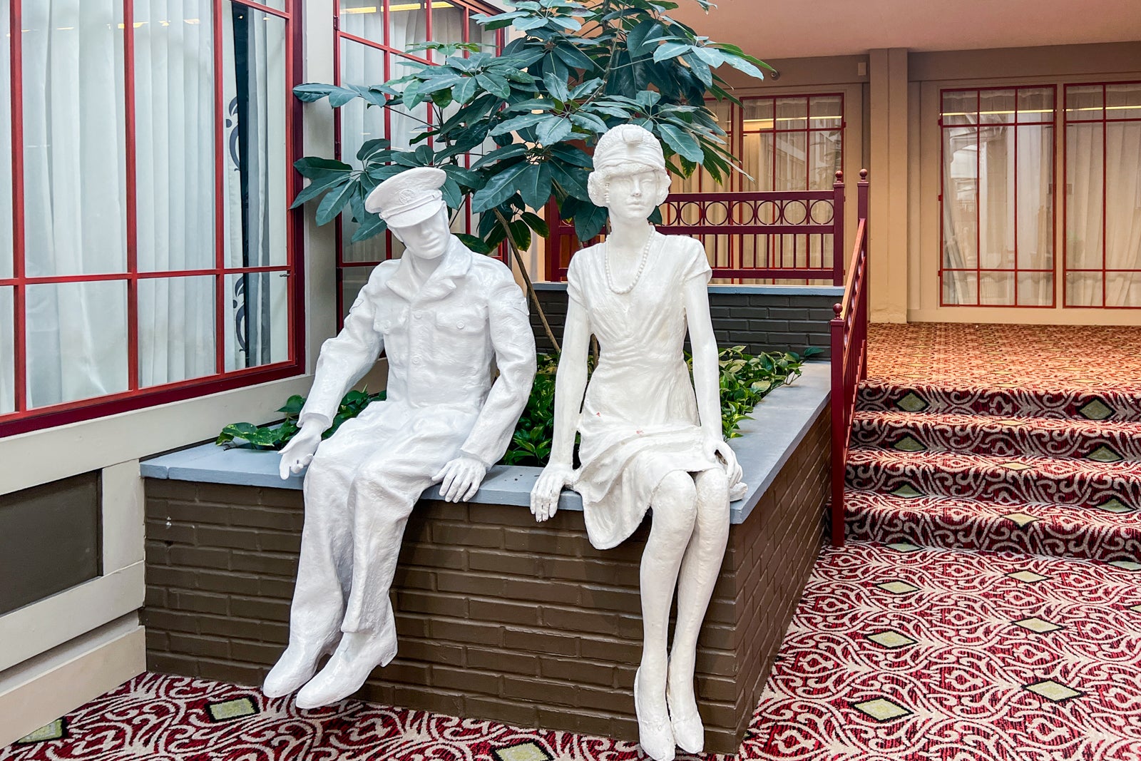 statues in hotel