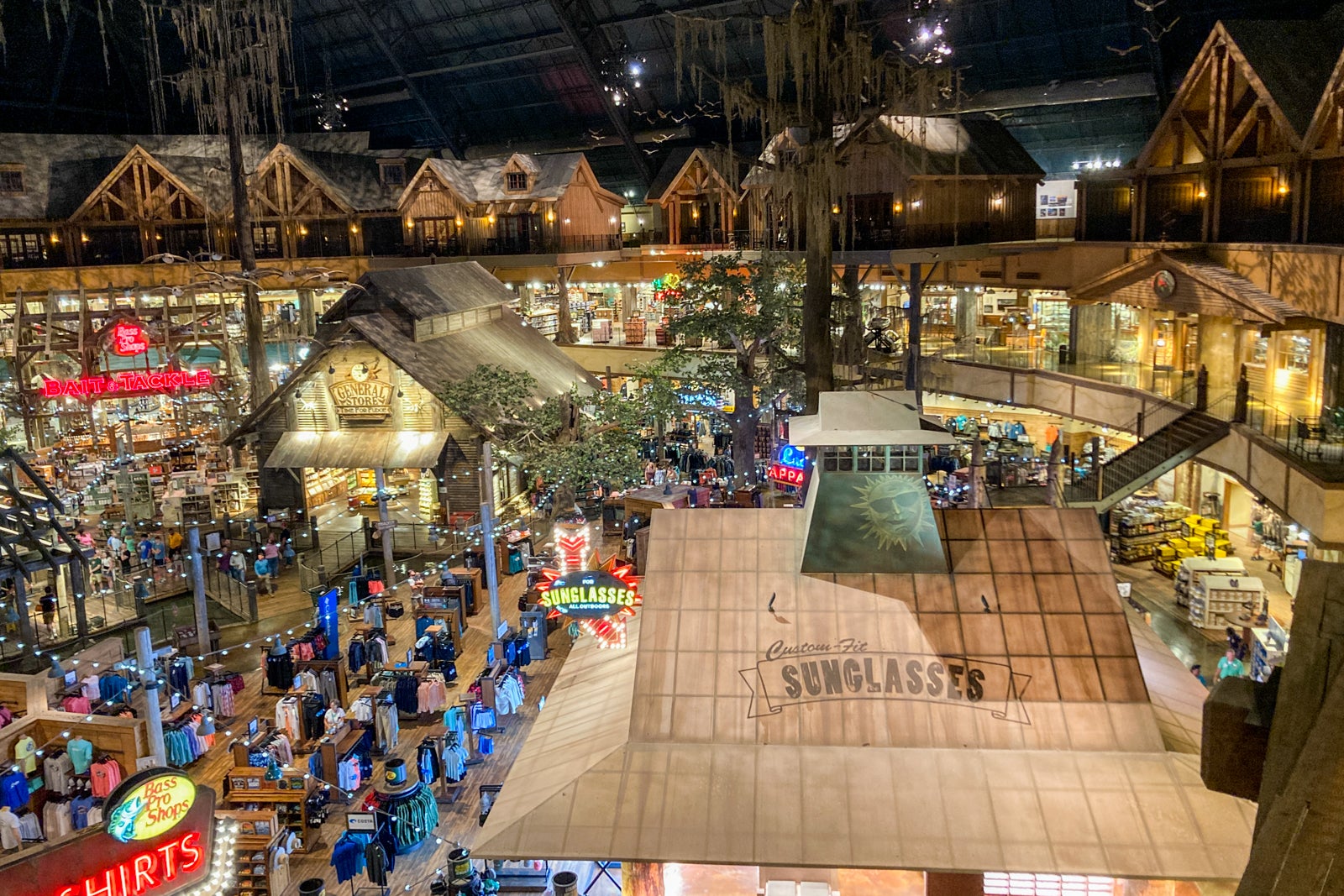 Inside the new Bass Pro Shops at the Pyramid in Memphis