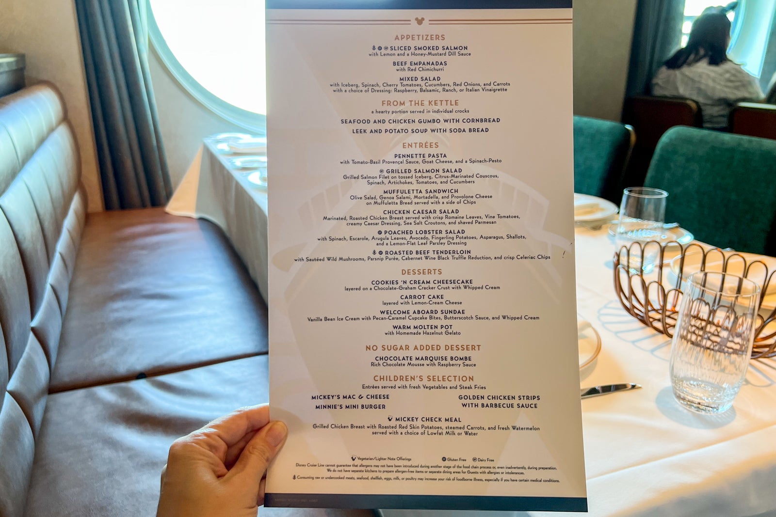 Allergy & Standard Menus on the Disney Wish - Pack Your Pixie Dust