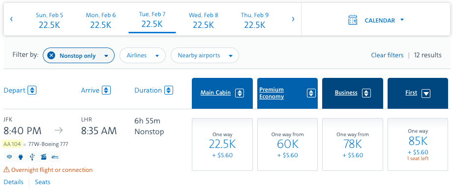 Fly from the US to Europe for 62,500 miles in American Flagship First ...