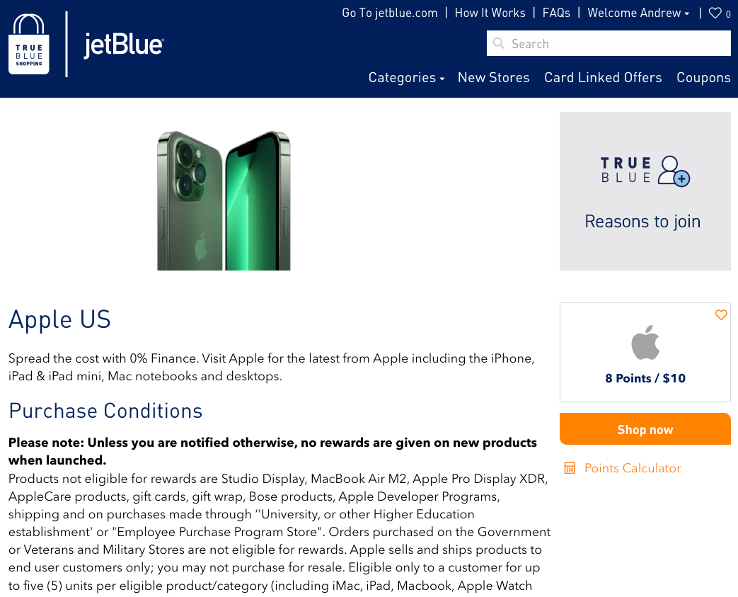 how-to-earn-points-with-jetblue-s-trueblue-shopping-portal-the-points-guy