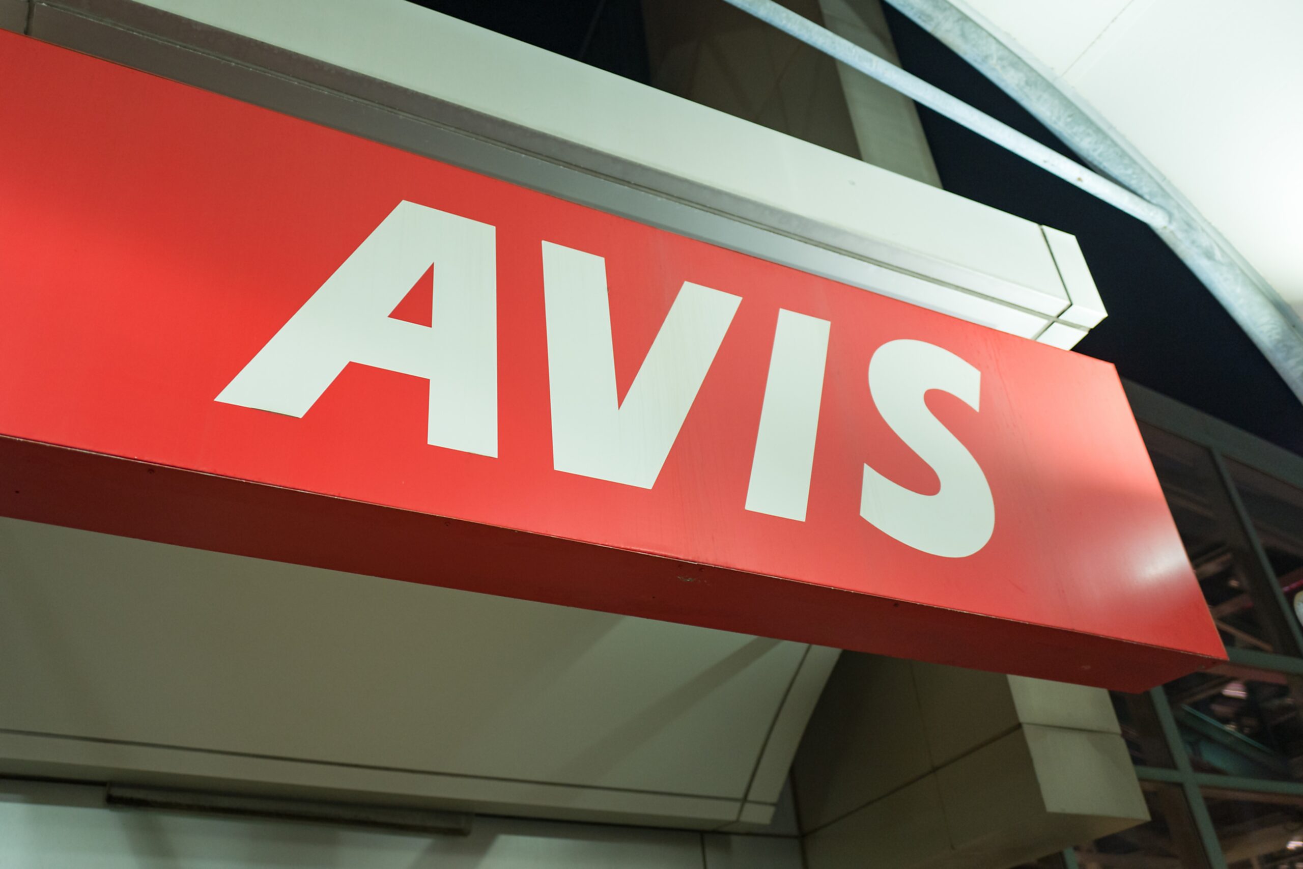 Avis sign at JFK airport