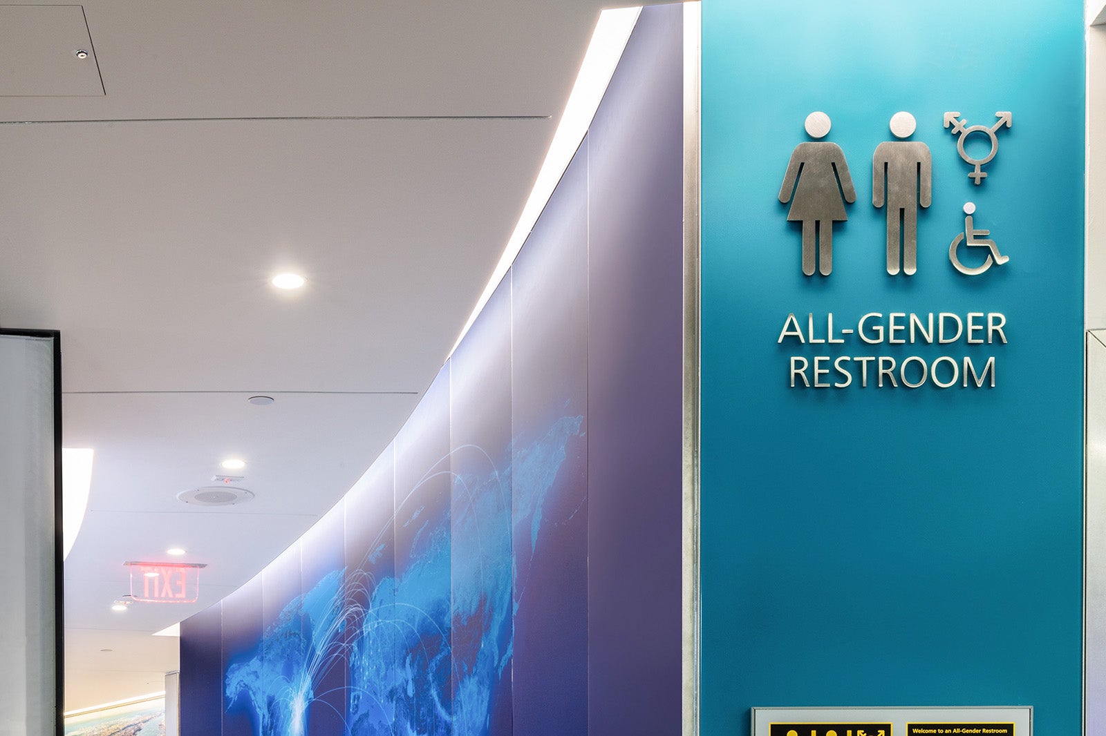 New restroom at Newark Liberty International Airport