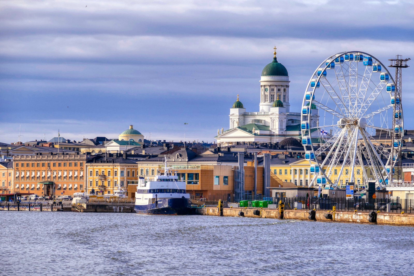 view of Helsinki from the water