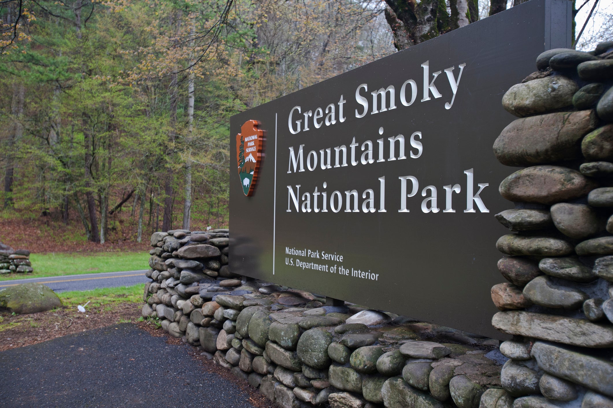 sign for Great Smoky Mountains National Park