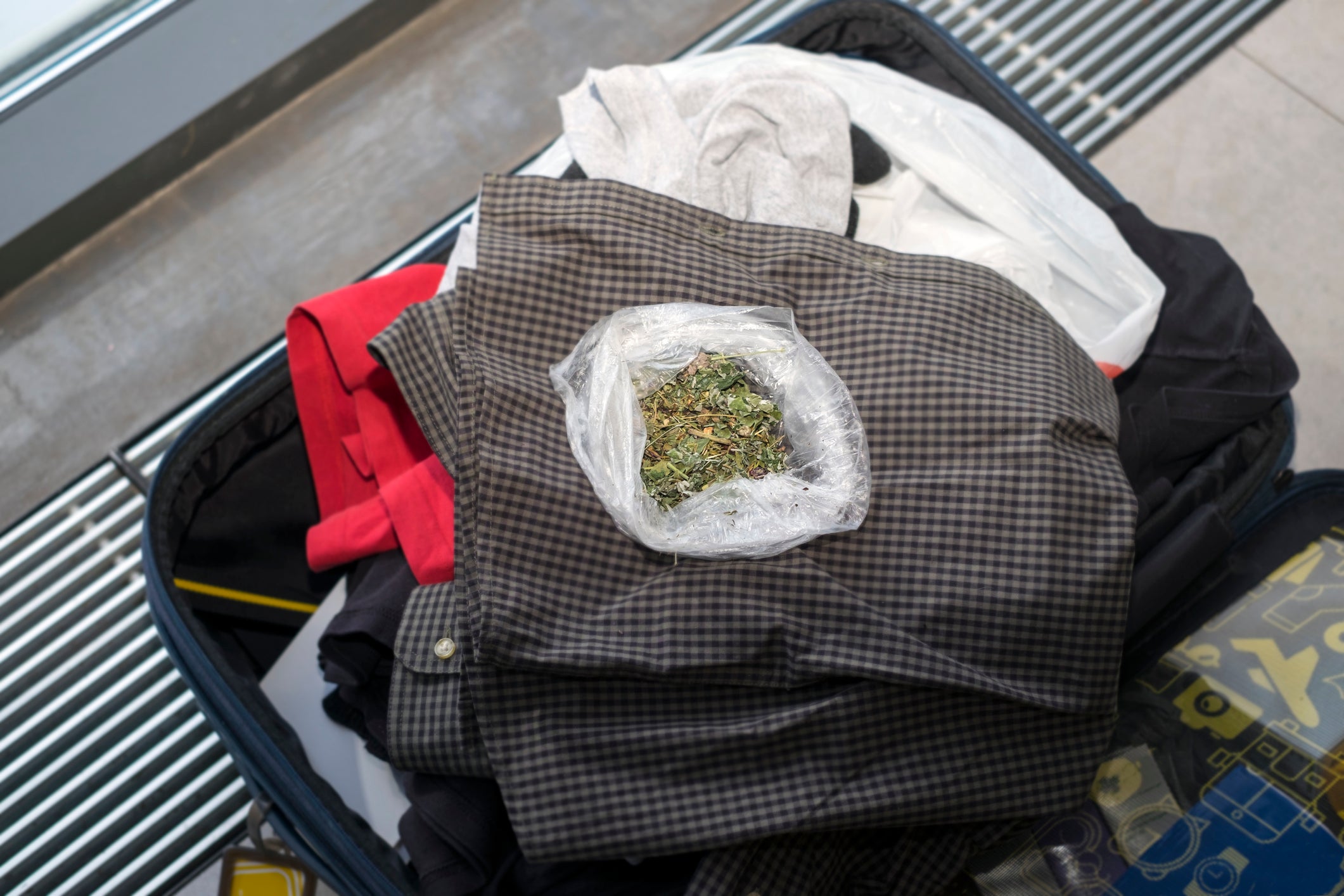 marijuana in plastic bag