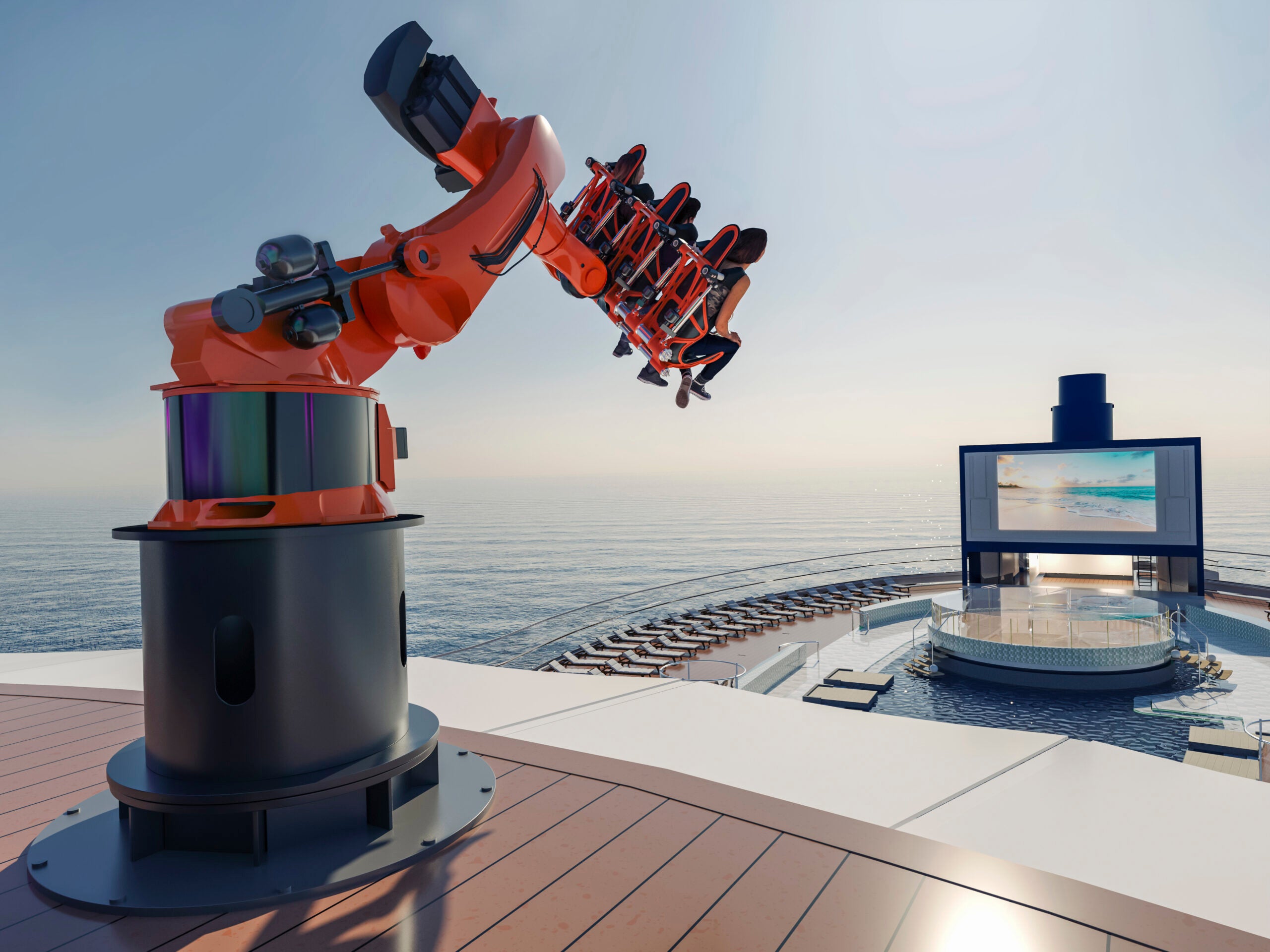 The all-new Robotron on the MSC Seascape. MSC CRUISES