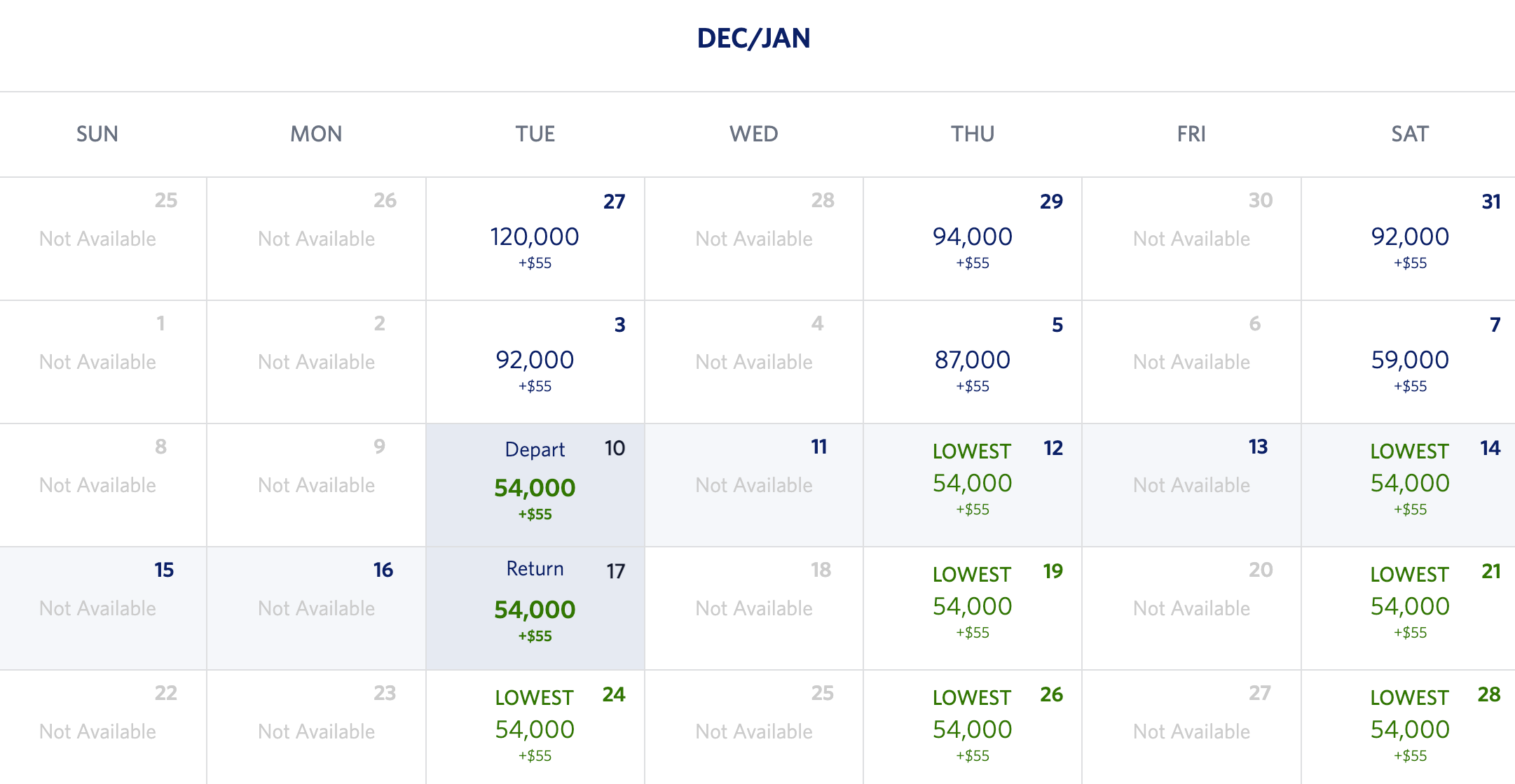 Delta flight options from LAX