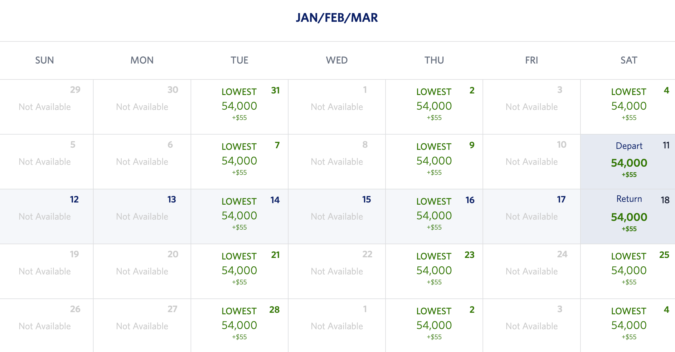 Delta flight options from LAX