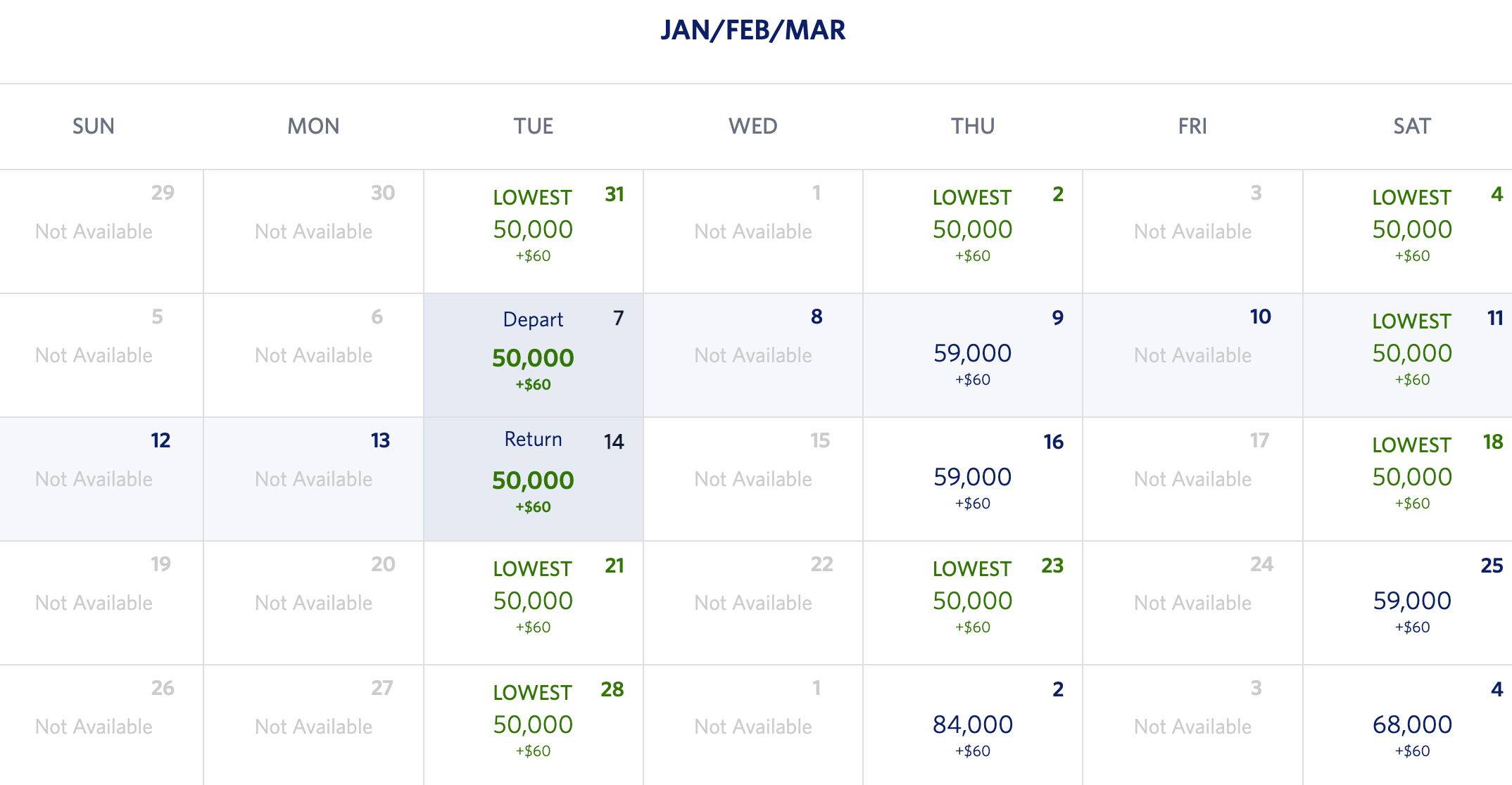 Delta flight options