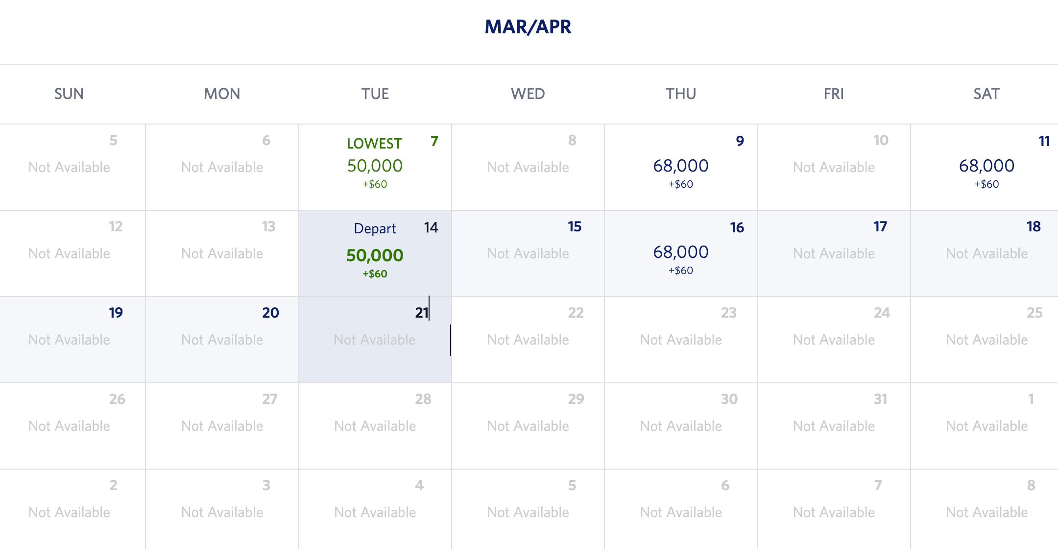 Delta flight options