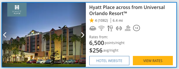 Hyatt Place Orlando award price