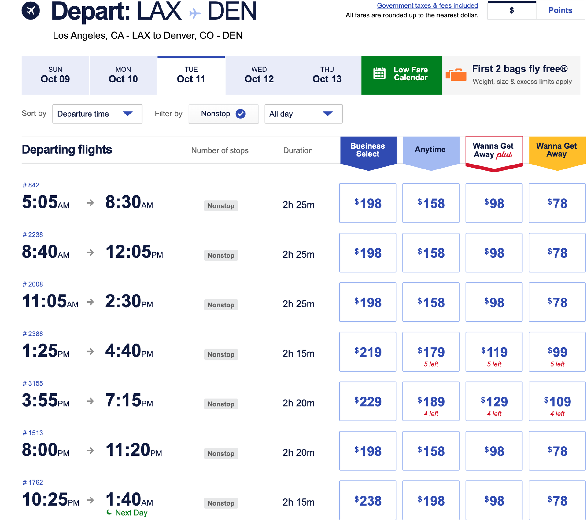 Southwest Airlines fall sale: One-way fares starting at $59 - The