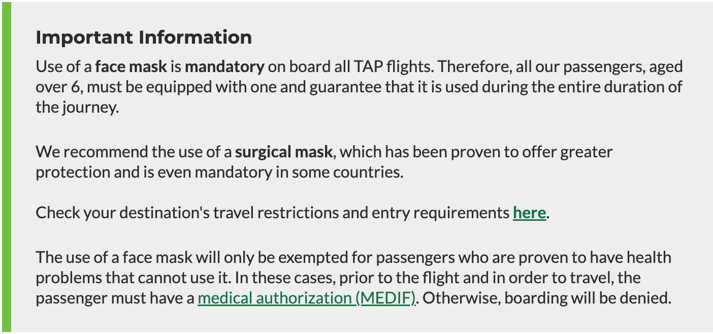 You still need a mask when traveling to these international