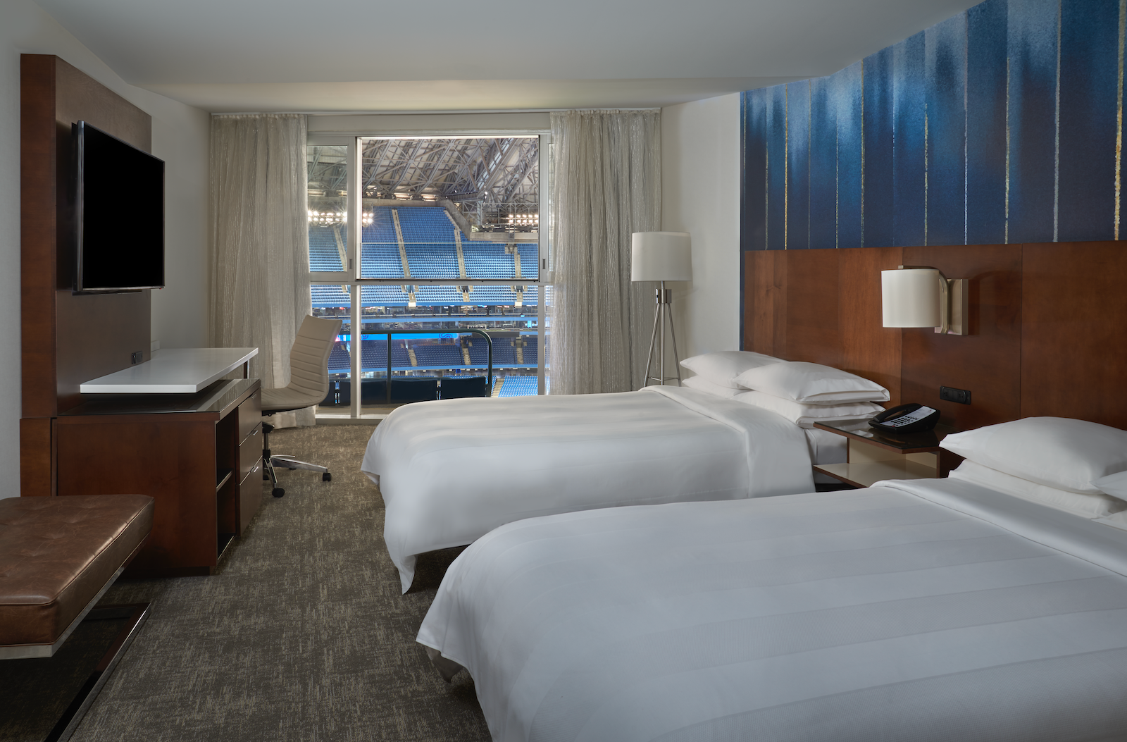 Bird's eye view of Blue Jays from comfort of in-stadium hotel