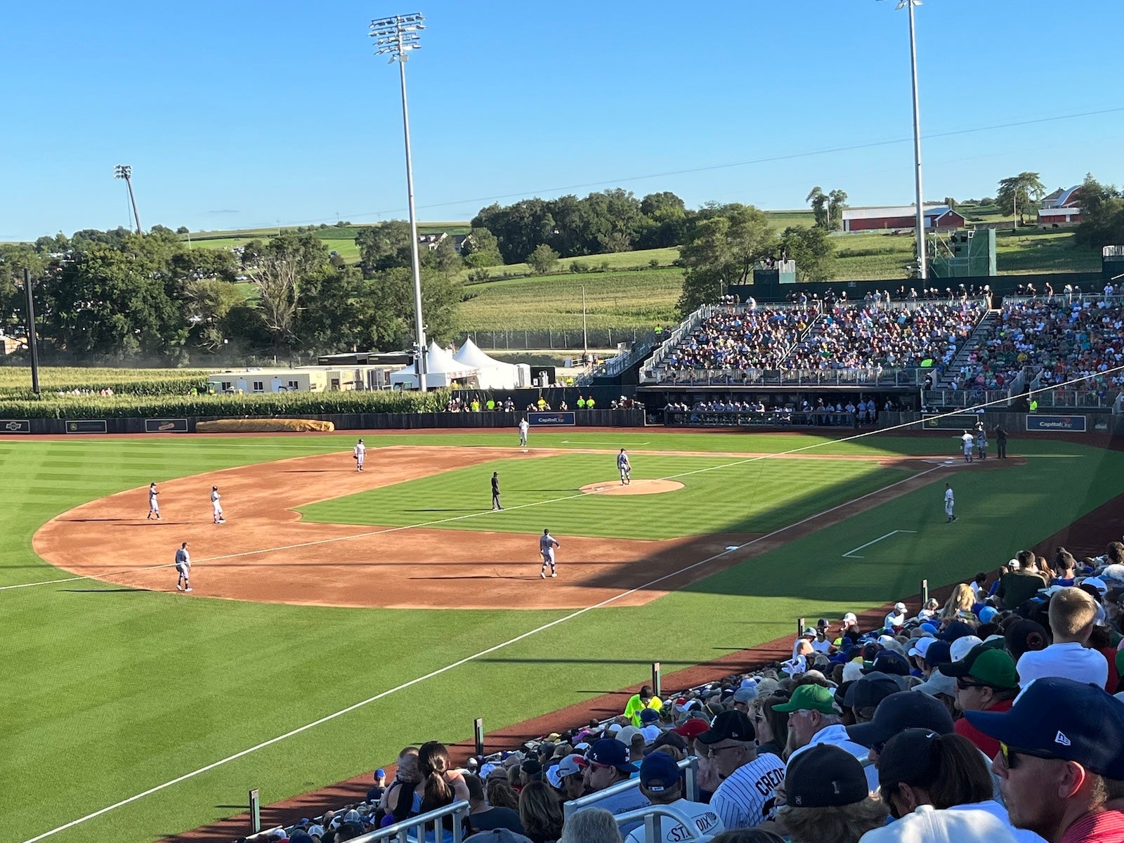 Fans enjoy activities surrounding the second Field of Dreams baseball game  - Radio Iowa