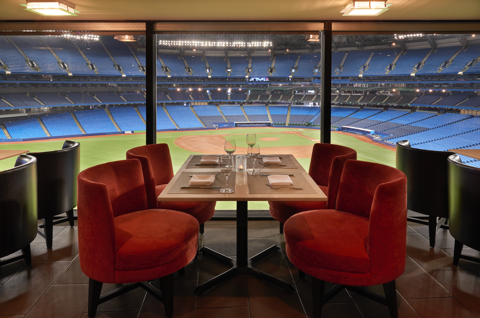 Bird's eye view of Blue Jays from comfort of in-stadium hotel