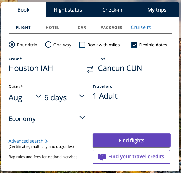 southwest airline baggage check