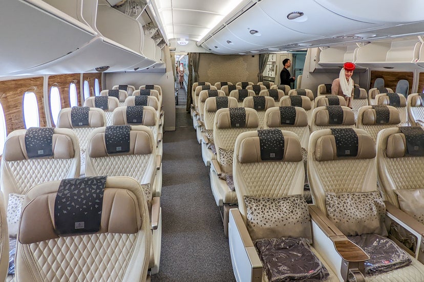 A review of Emirates' new premium economy on the A380 from Dubai to ...