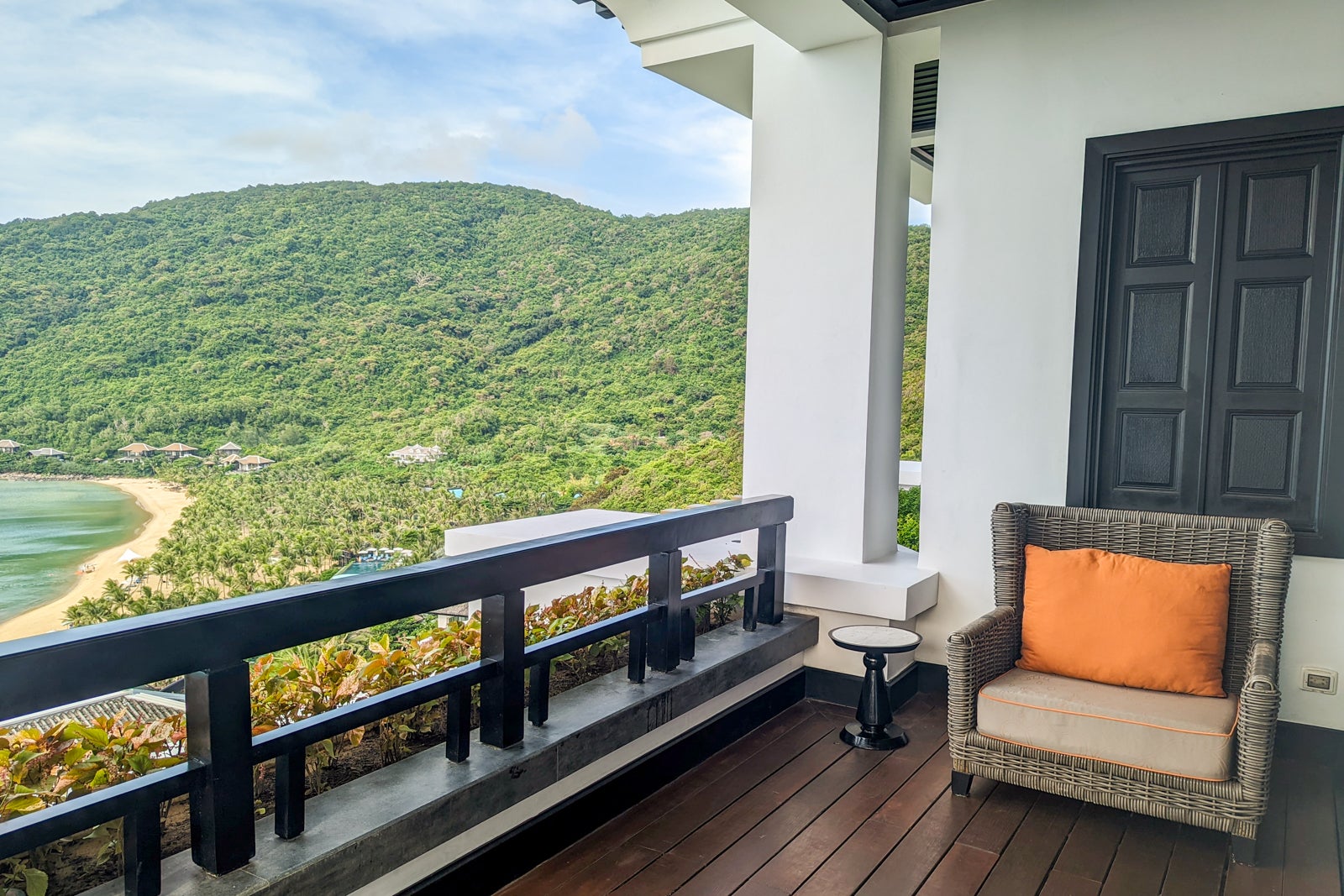Balcony for InterContinental Danang terrace suite with an ocean view