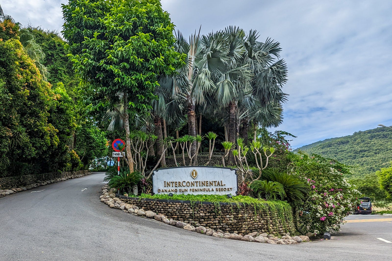 Entrance sign for the InterContinental Danang