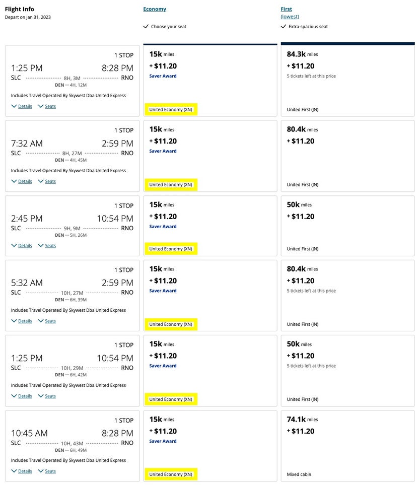 United saver awards might not be bookable with partner miles - The ...