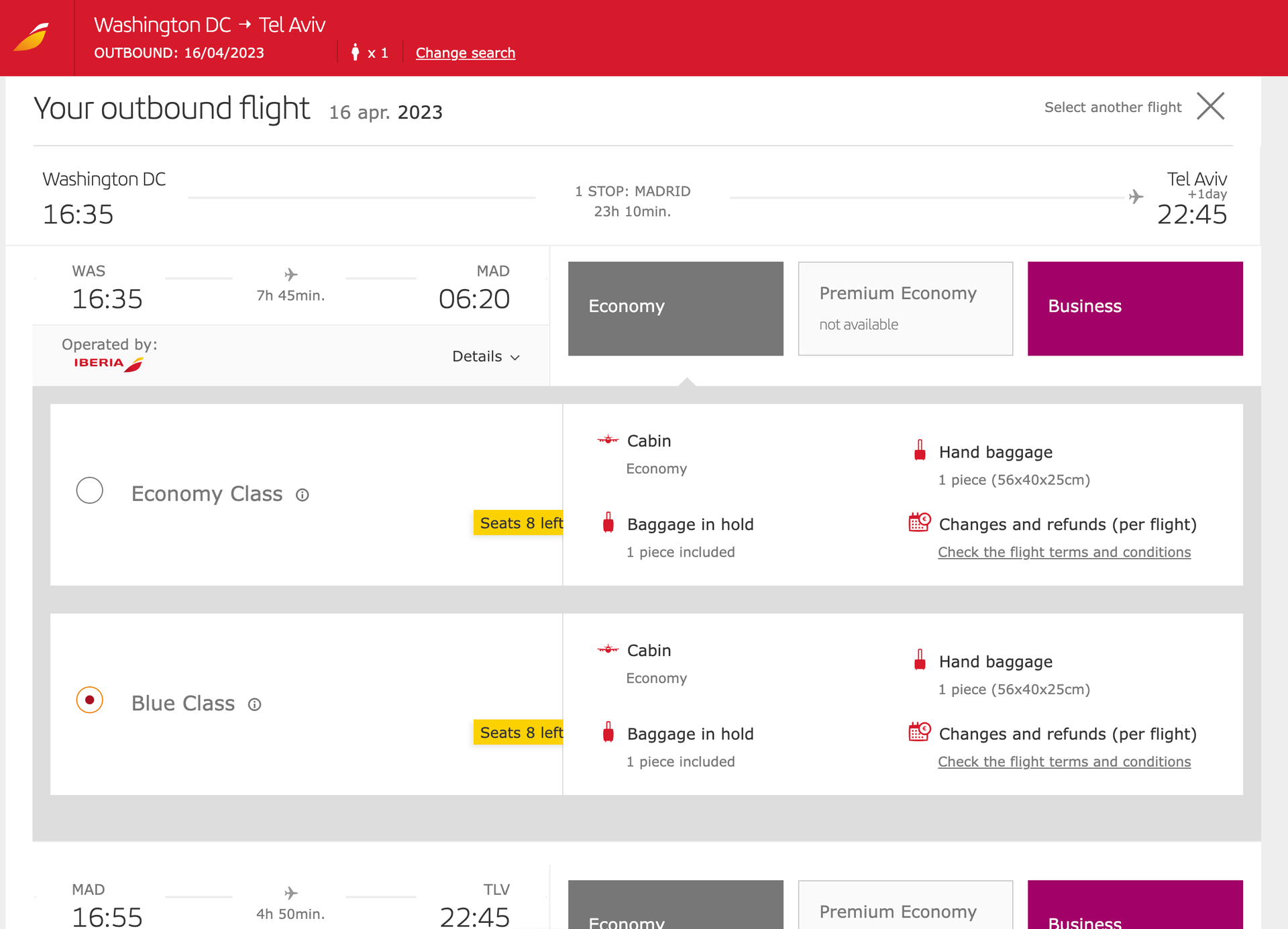 Fly to Israel for 55,250 points oneway in Iberia business class The Points Guy