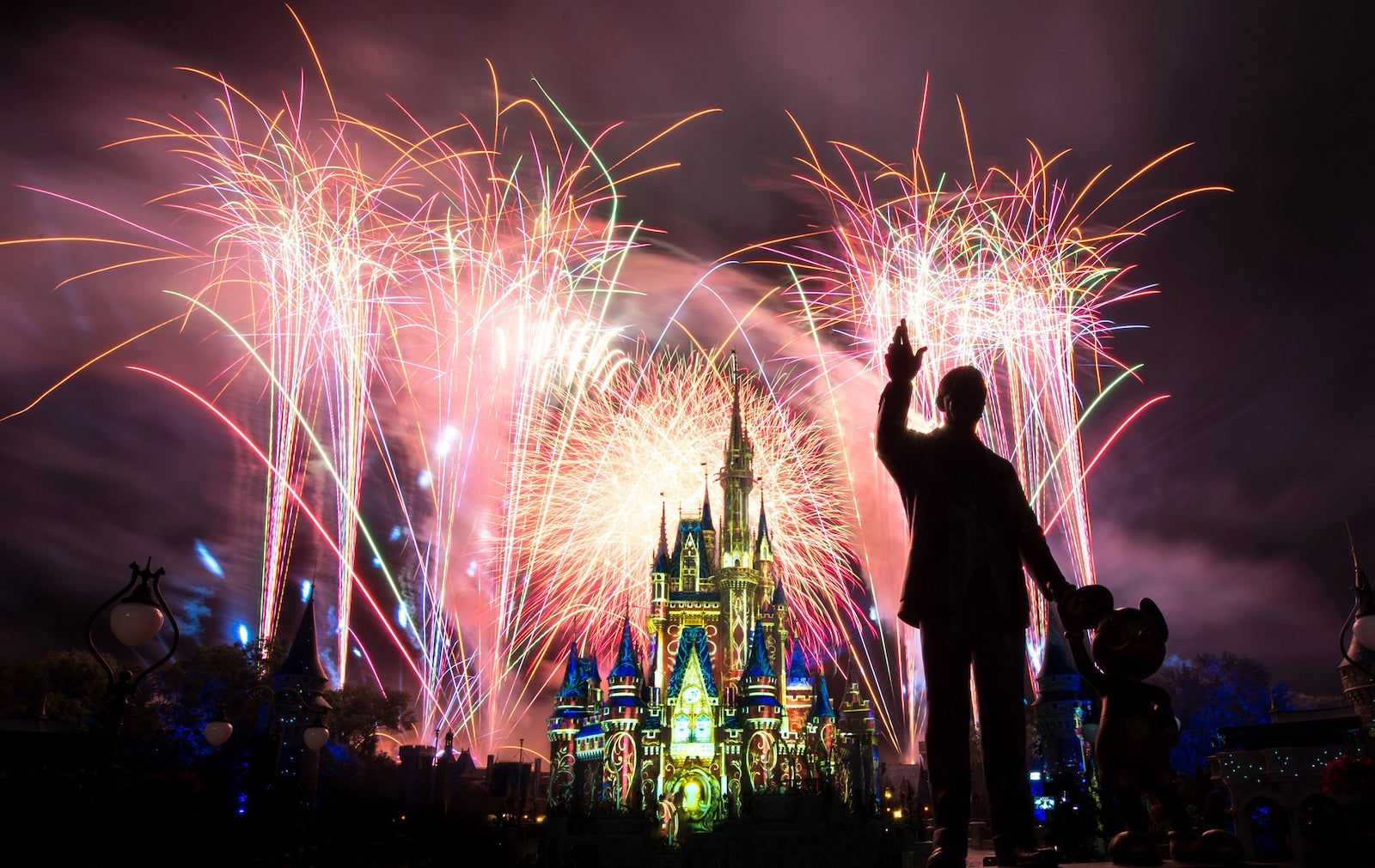 Fireworks at the Disney Palace