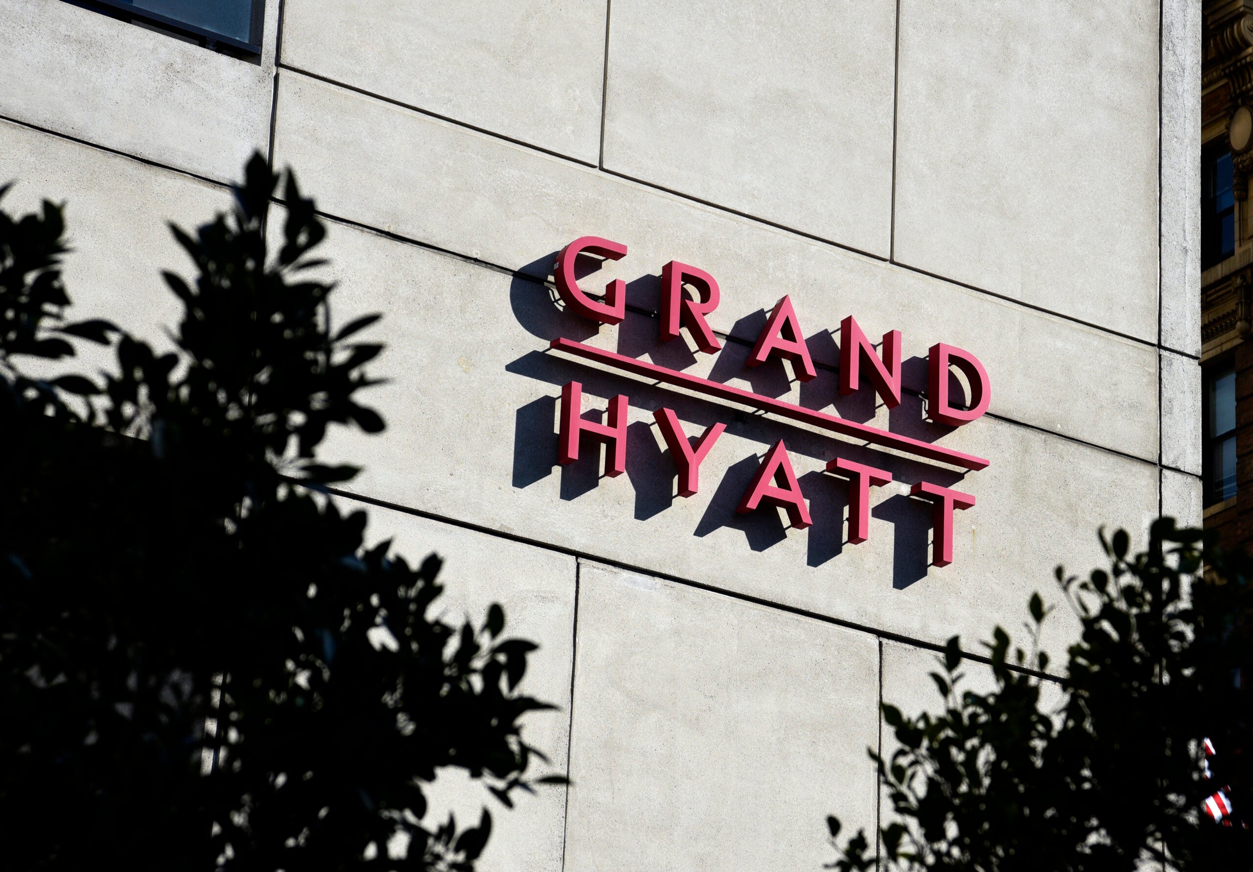 Grand Hyatt sign in San Francisco