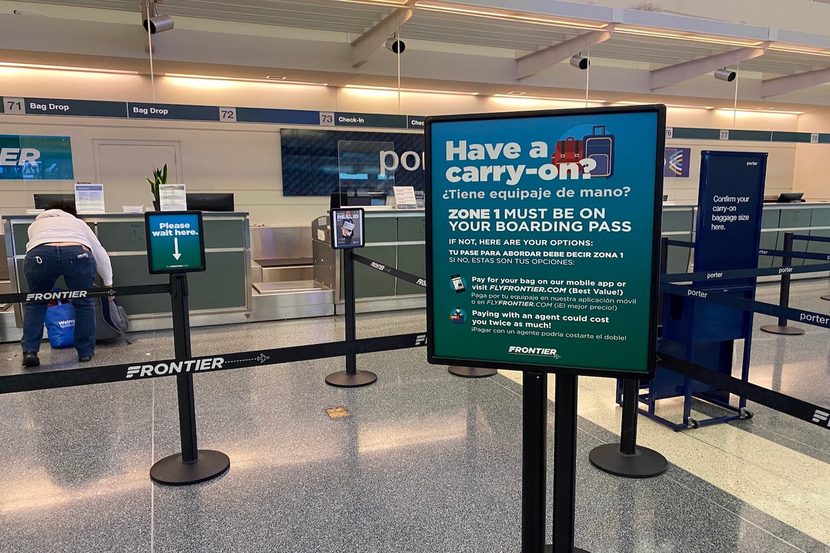 Pack small or pay up Frontier is cracking down on carryon baggage