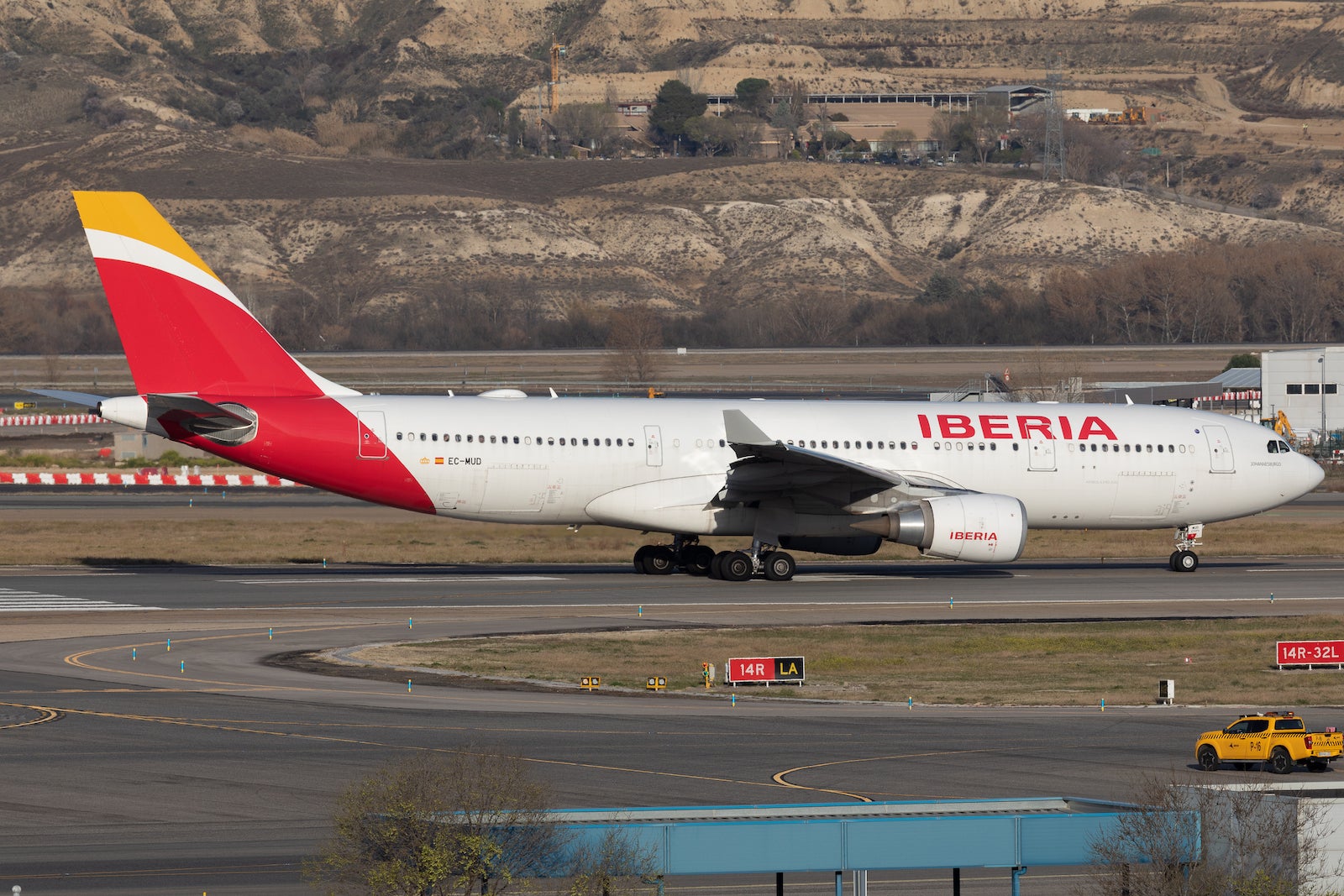 Iberia Airbus A330 at Madrid Airport
