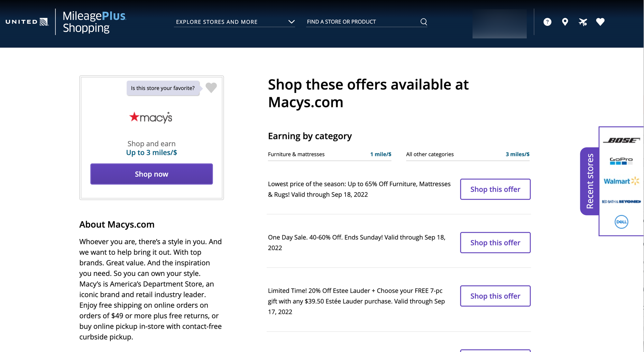 How to earn miles with the United MileagePlus Shopping portal The