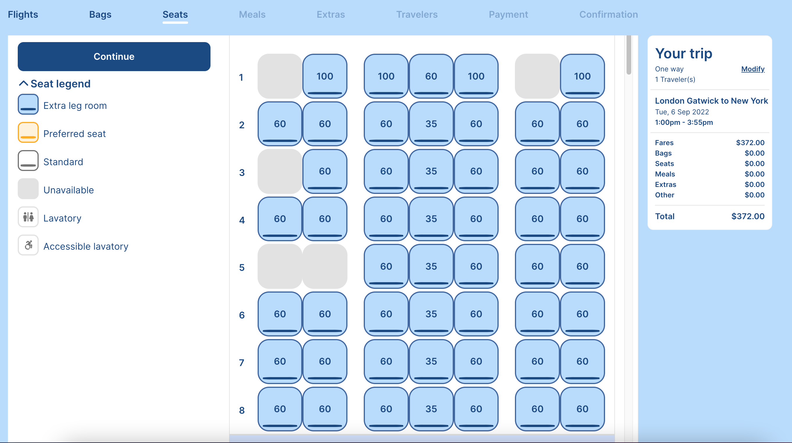 PAX - WestJet is changing its checked baggage & seat selection fees