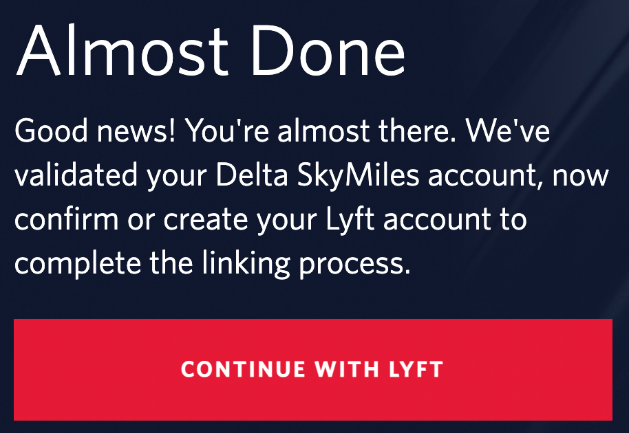 Register with Delta Lyft