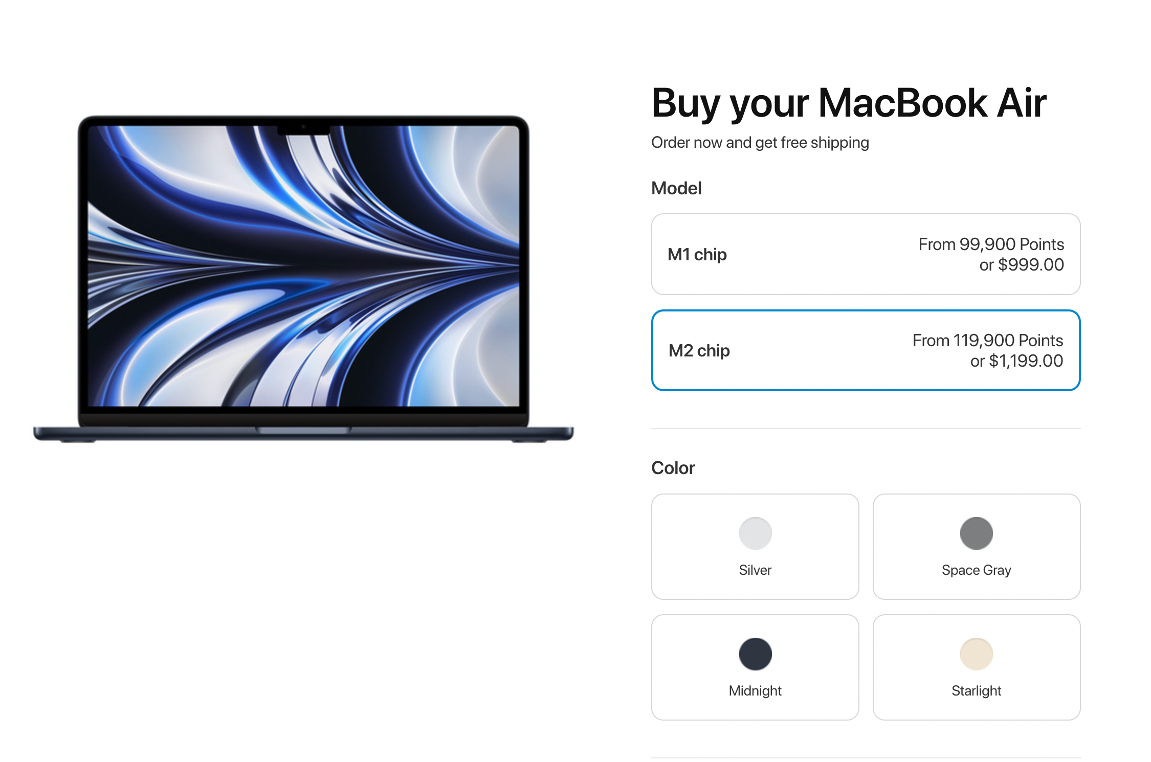 Value of Chase points buying from Apple.