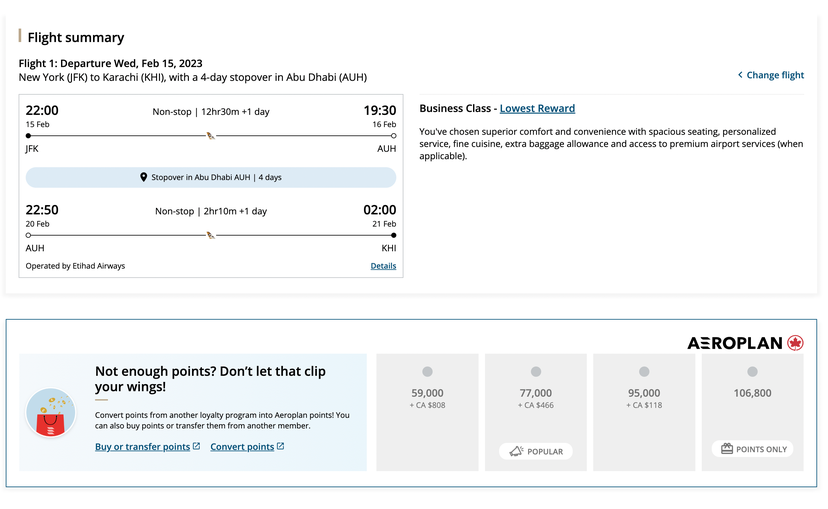 How to book an Aeroplan stopover online - The Points Guy