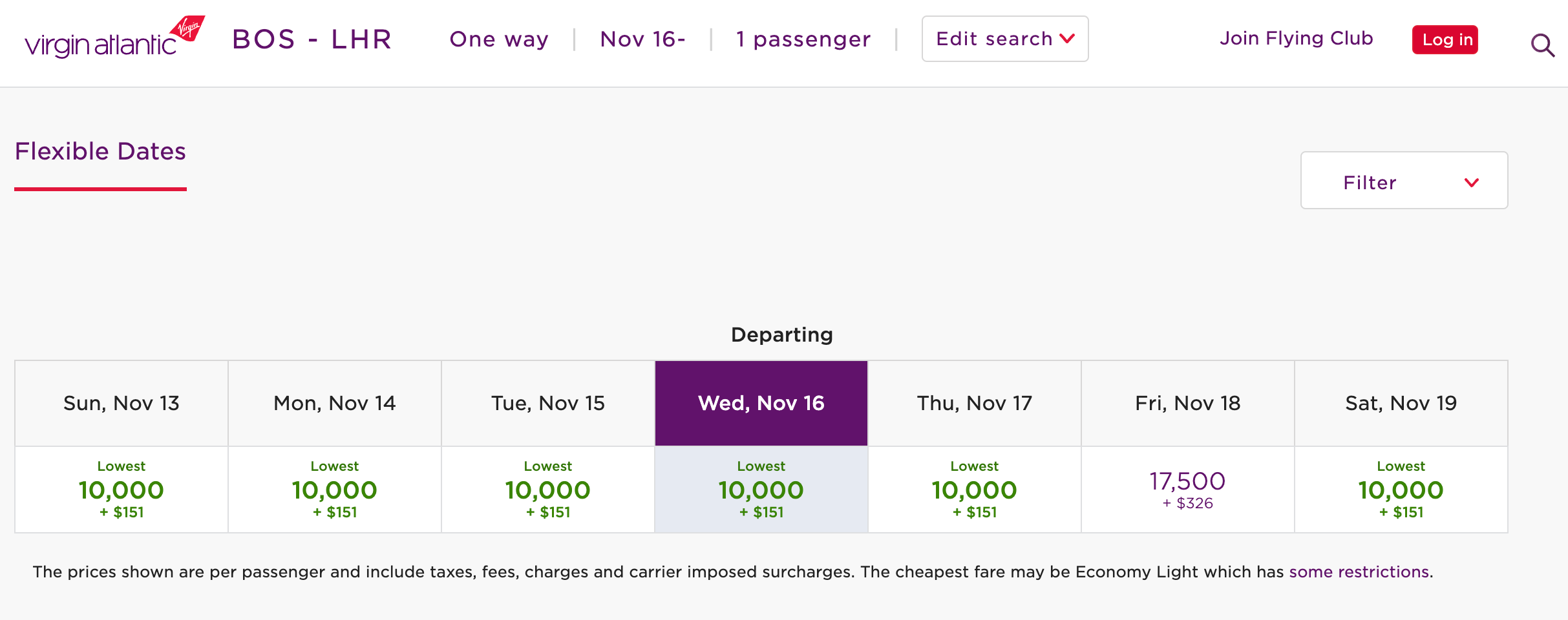 Quick Points: Use the Virgin Atlantic calendar to see Delta award space -  The Points Guy