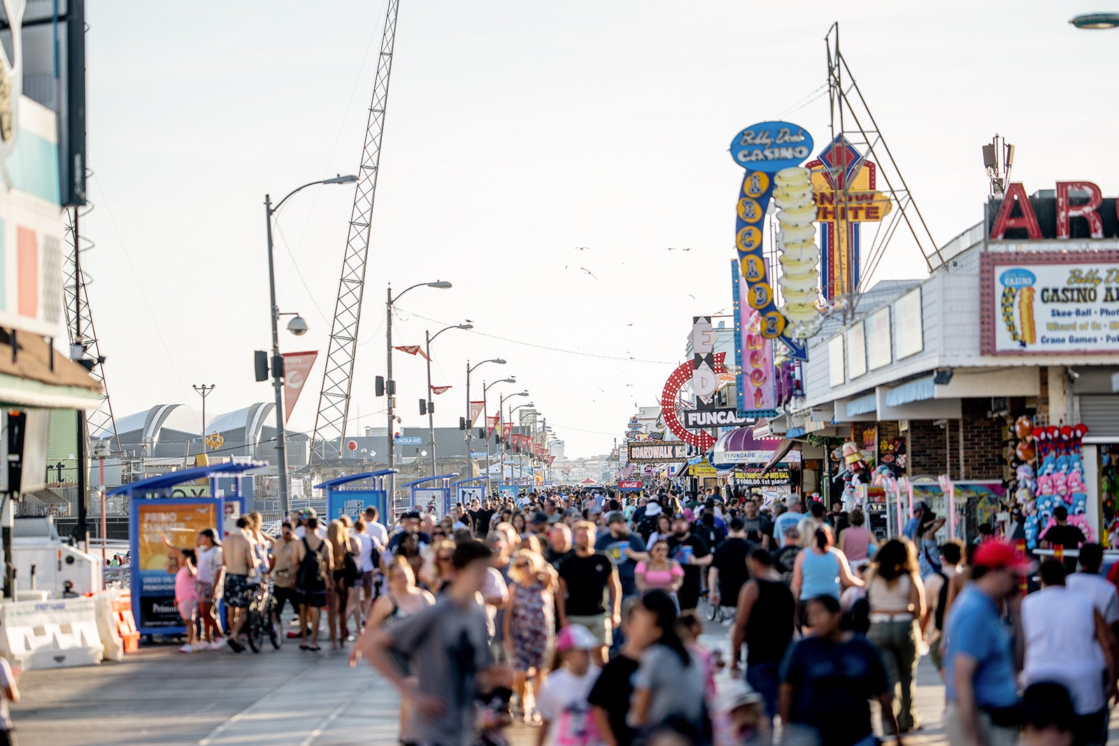 Jersey Shore Beach Boardwalk